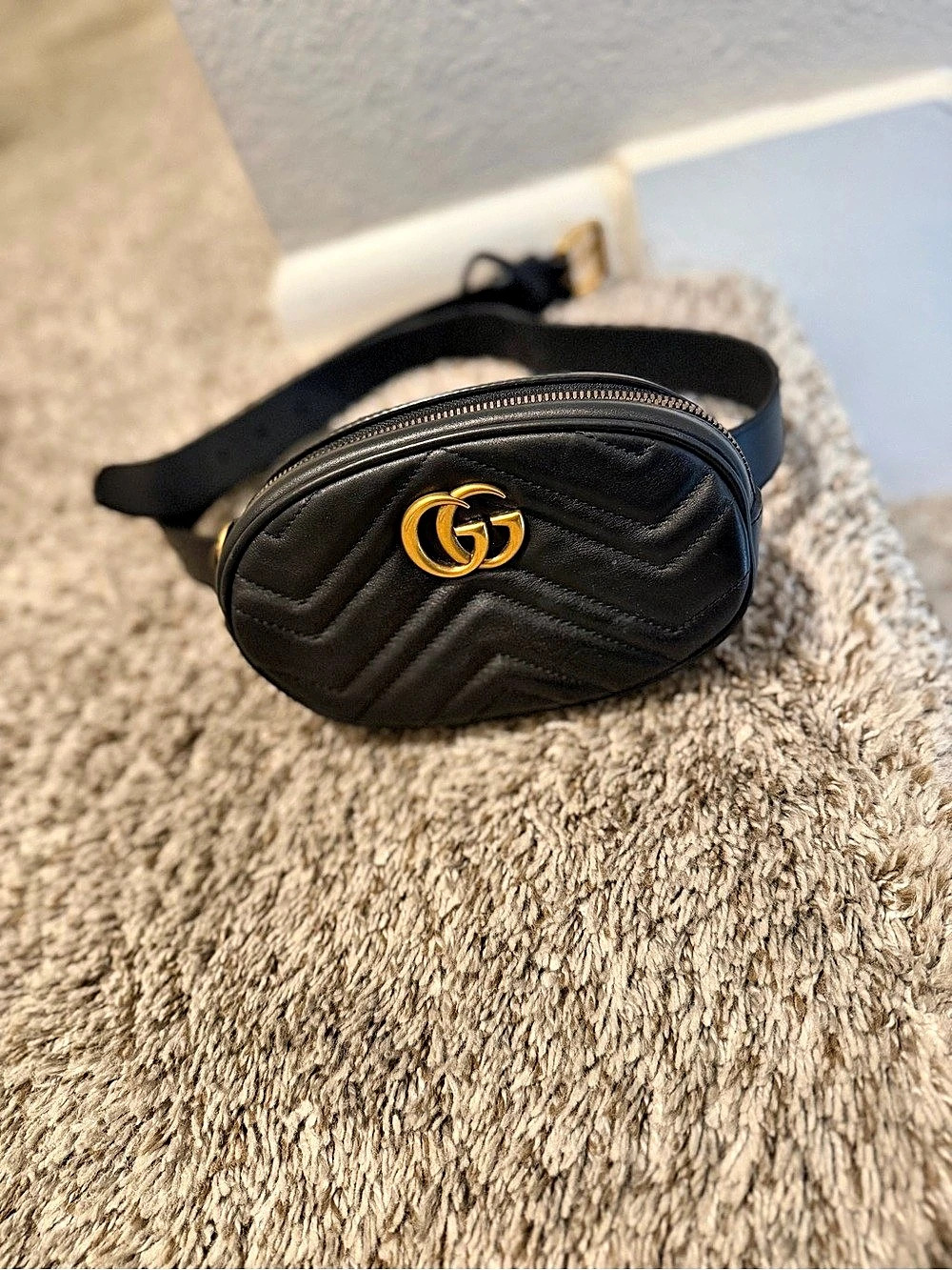 Gucci GG Marmont Belt Bag Black